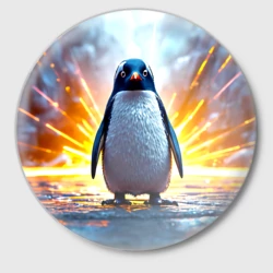 Значок Эпичный пингвин