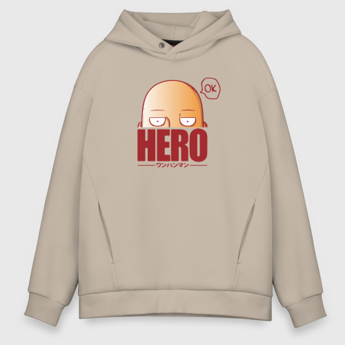 Мужское худи Oversize хлопок Ванпанч герой hero