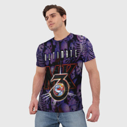 Мужская футболка 3D Ultimate mortal kombat logo - фото 2