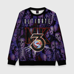 Детский свитшот 3D Ultimate mortal kombat logo