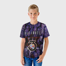 Детская футболка 3D Ultimate mortal kombat logo - фото 2