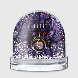 Игрушка Снежный шар Ultimate mortal kombat logo