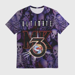 Мужская футболка 3D Ultimate mortal kombat logo