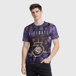 Мужская футболка 3D Ultimate mortal kombat logo - фото 2