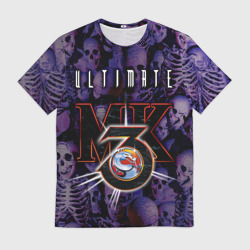 Мужская футболка 3D Ultimate mortal kombat logo
