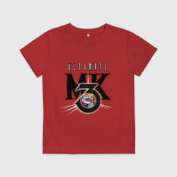 Детская футболка хлопок Ultimate mortal kombat - logo