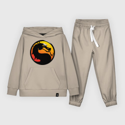 Детский костюм с толстовкой хлопок Mortal kombat logo