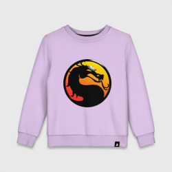 Детский свитшот хлопок Mortal kombat logo