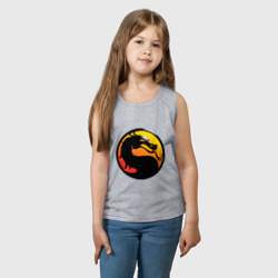 Детская майка хлопок Mortal kombat logo - фото 2