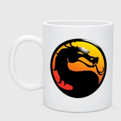 Кружка керамическая Mortal kombat logo