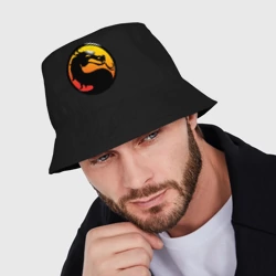 Мужская панама хлопок Mortal kombat logo - фото 2