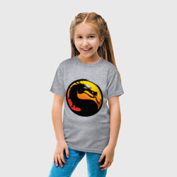 Детская футболка хлопок Mortal kombat logo - фото 2