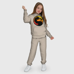 Детский костюм с толстовкой хлопок Mortal kombat logo - фото 2