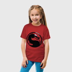 Детская футболка хлопок Смертельная битва - логотип - фото 2