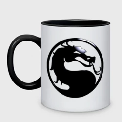 Кружка двухцветная Смертельная битва - логотип