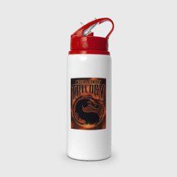 Бутылка для воды с трубочкой Mortal kombat trilogy 