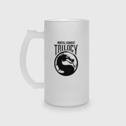 Кружка пивная матовое стекло Mortal kombat trilogy