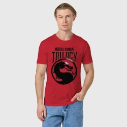 Мужская футболка хлопок Mortal kombat trilogy - фото 2
