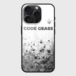 Чехол силиконовый для Apple iPhone 15 Pro Мax матовый Code Geass - white gradient посередине