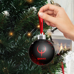 Ёлочный шар Quake - red gradient - фото 2