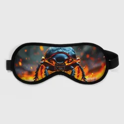 Маска для сна 3D Жук в огне