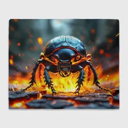 Плед 3D Жук в огне
