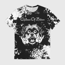 Мужская футболка 3D Children of Bodom рок пес