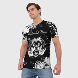 Мужская футболка 3D Children of Bodom рок пес - фото 2