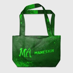 Пляжная сумка 3D Maneskin - green gradient по-горизонтали