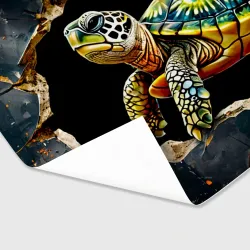Бумага для упаковки 3D Черепашка в стене - фото 2