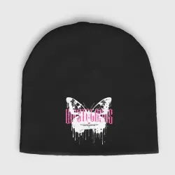 Детская шапка демисезонная Готическая бабочка