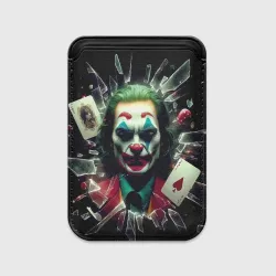 Картхолдер Magsafe магнитный Джокер - разбитое стекло