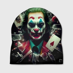 Шапка 3D Джокер - разбитое стекло
