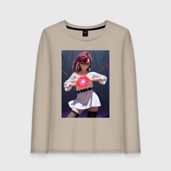 Женский лонгслив хлопок Дандадан Момо фаербол 