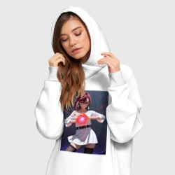 Платье-худи хлопок Дандадан Момо фаербол  - фото 2