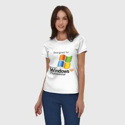 Женская пижама с белой футболкой хлопок Предназначен для windows xp - фото 2