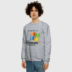Мужской свитшот хлопок Предназначен для windows xp - фото 2