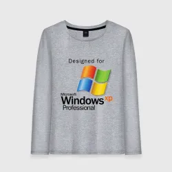 Женский лонгслив хлопок Предназначен для windows xp