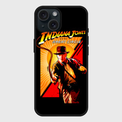 Чехол силиконовый для Apple iPhone 15 матовый Indiana Jones and the Great Circle