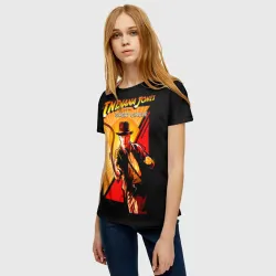 Женская футболка 3D Indiana Jones and the Great Circle - фото 2