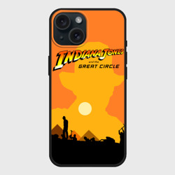 Чехол силиконовый для Apple iPhone 15 матовый Indiana Jones and the Great Circle
