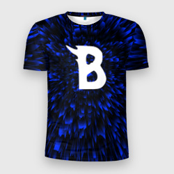 Мужская футболка 3D Slim Beastars blue energy