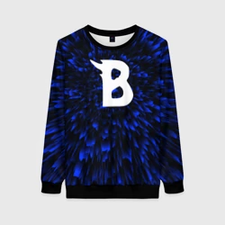 Женский свитшот 3D Beastars blue energy