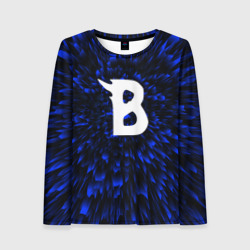 Женский лонгслив 3D Beastars blue energy