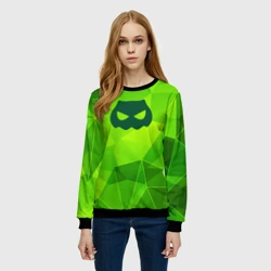 Женский свитшот 3D DanMachi green poly - фото 2