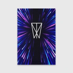 Обложка для паспорта матовая кожа Within Temptation neon energy