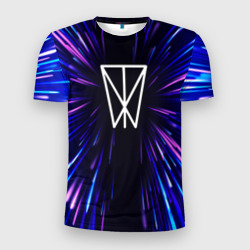 Мужская футболка 3D Slim Within Temptation neon energy