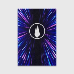 Обложка для паспорта матовая кожа Thousand Foot Krutch neon energy