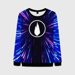 Мужской свитшот 3D Thousand Foot Krutch neon energy