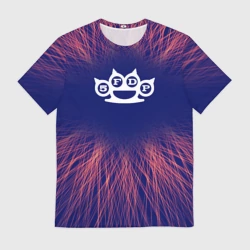 Мужская футболка 3D Five Finger Death Punch red energy